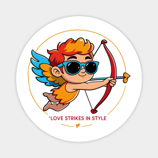 Love Strikes in Style Magnet